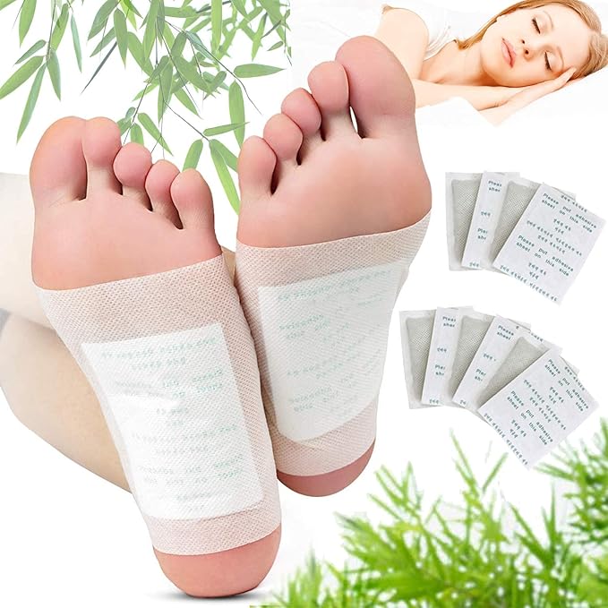 Kiyome Kinoki Detox Foot Patches – 10 Pcs Herbal Overnight Foot Care Pads