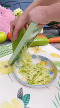 Stainless Steel 5-in-1 Handheld Vegetable Cutter & Slicer