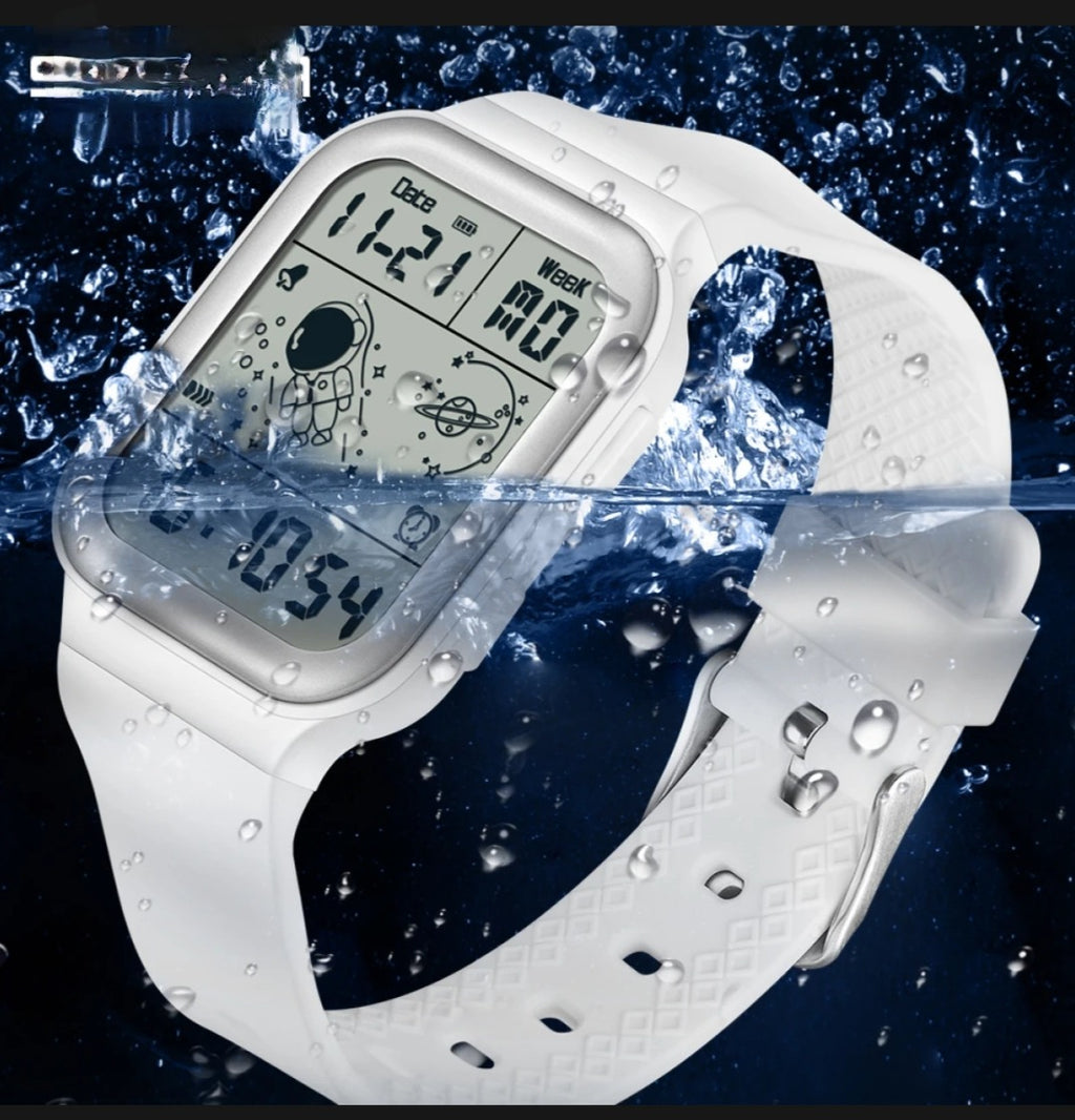 Unisex Astronaut Square Digital Sports Watch view 2