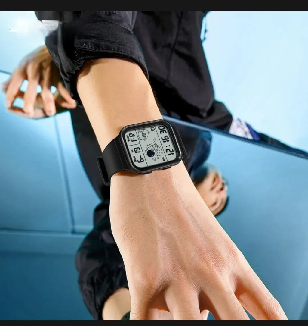 Unisex Astronaut Square Digital Sports Watch view 3