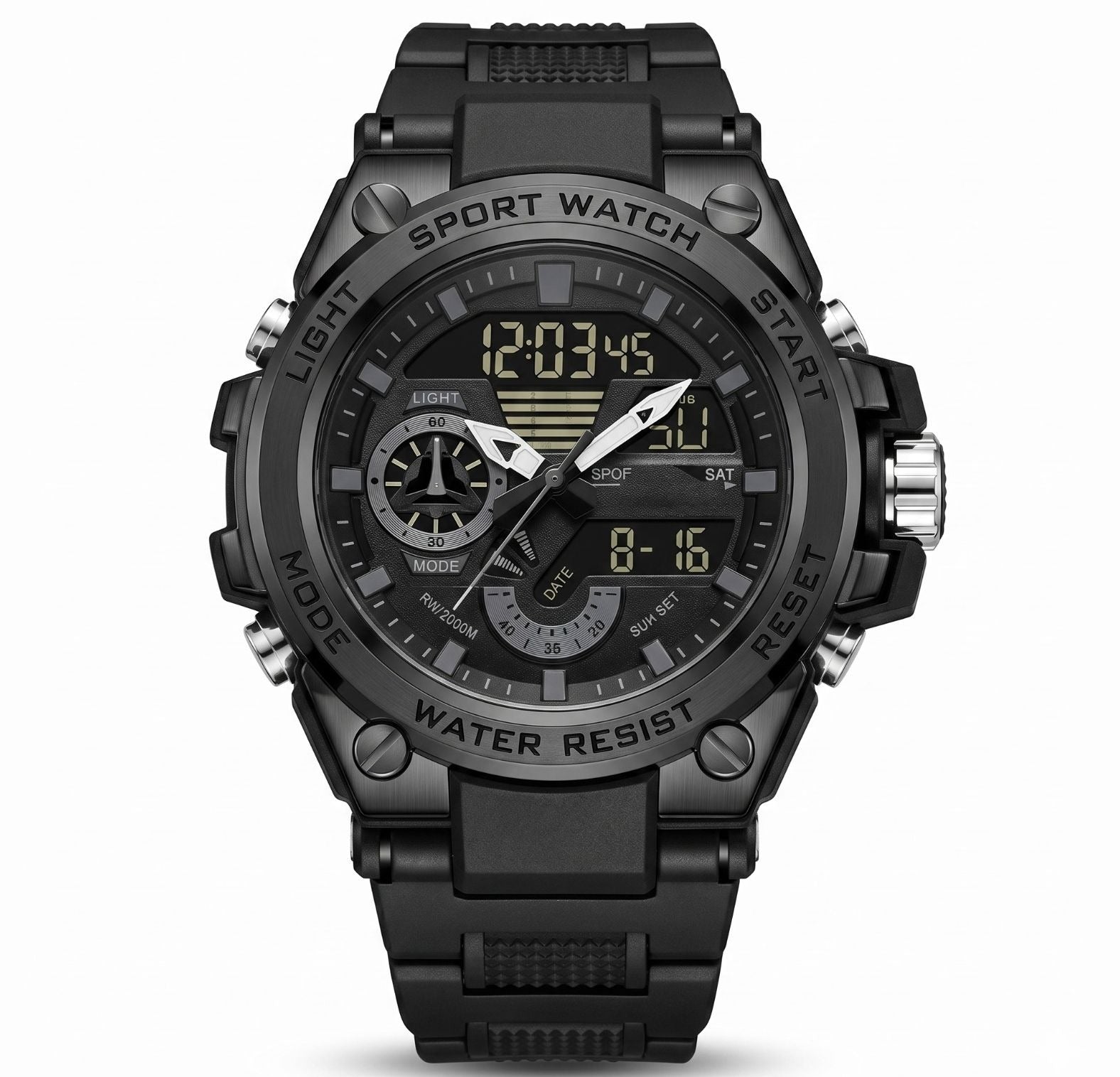 Men's Dual Display Analog-Digital Sports Military Watch view 2