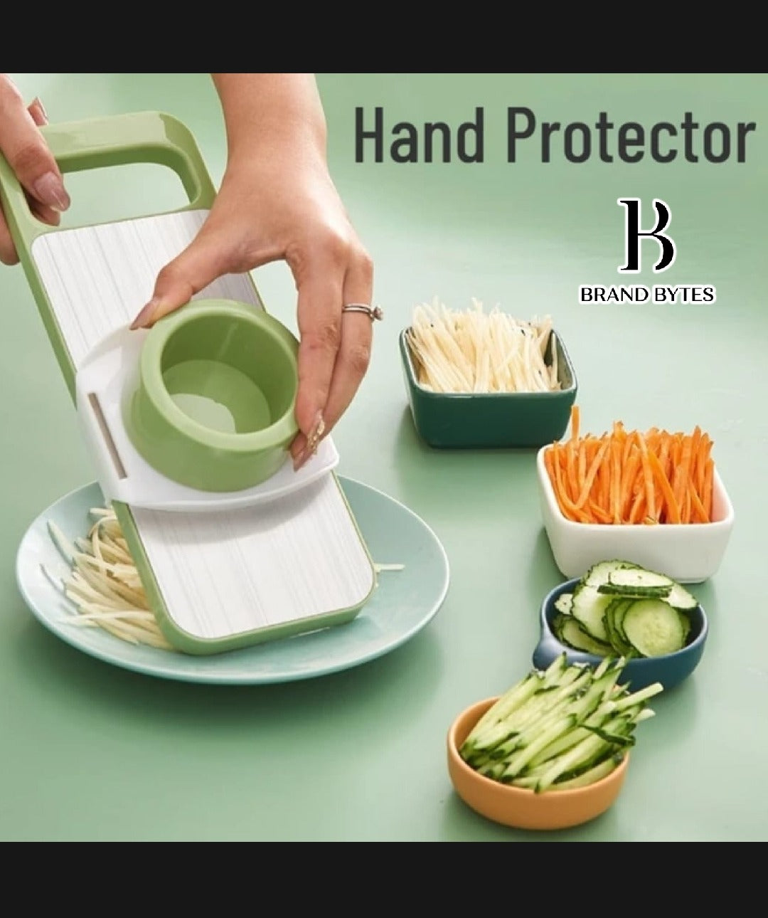 Stainless Steel 5-in-1 Handheld Vegetable Cutter & Slicer view 4