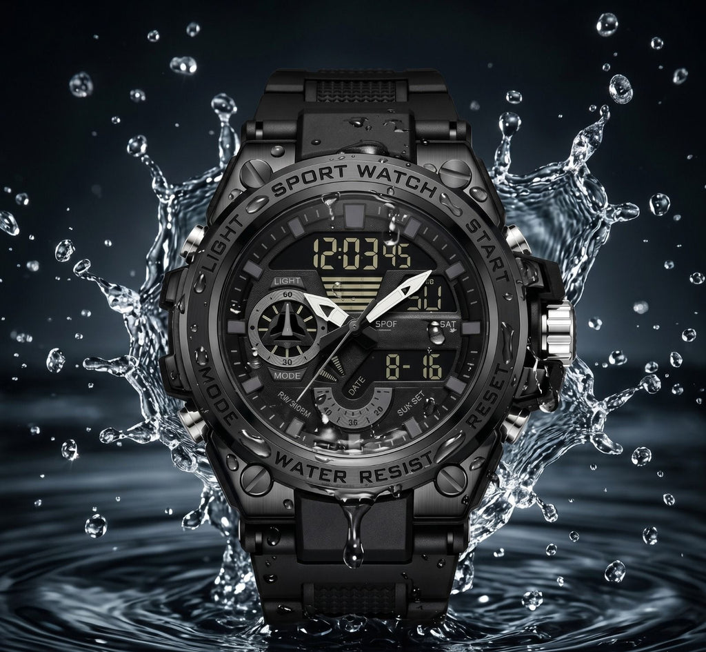 Men's Dual Display Analog-Digital Sports Military Watch view 7