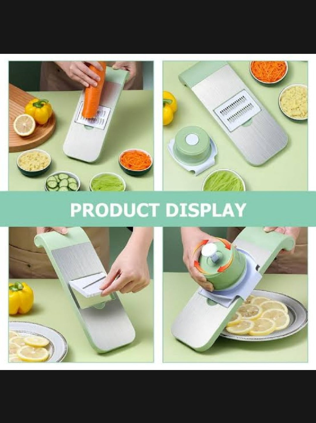 Stainless Steel 5-in-1 Handheld Vegetable Cutter & Slicer view 5