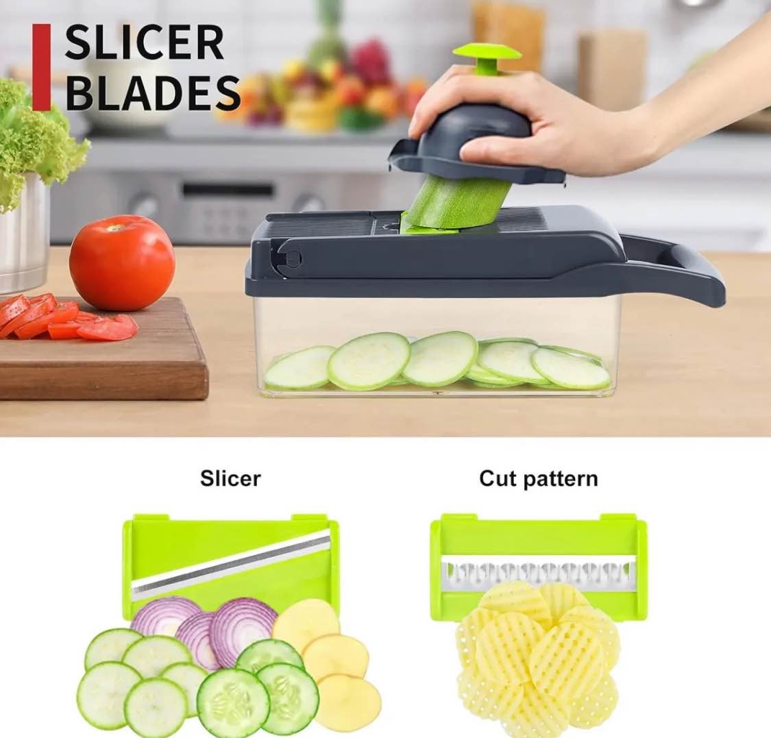 Multi-Functional 12-in-1 Vegetable Chopper & Slicer view 4