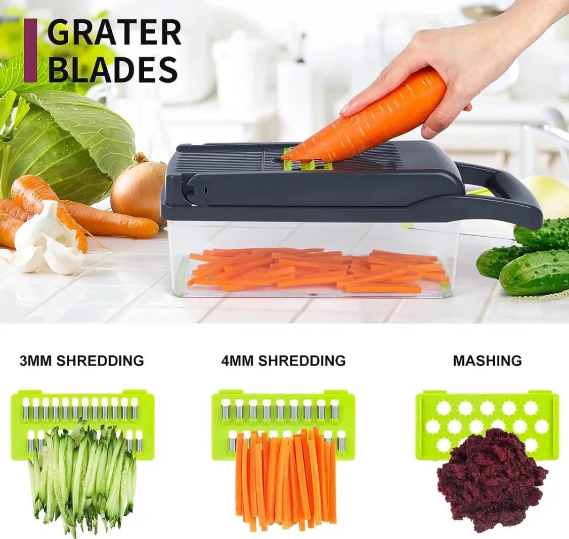 Multi-Functional 12-in-1 Vegetable Chopper & Slicer view 5