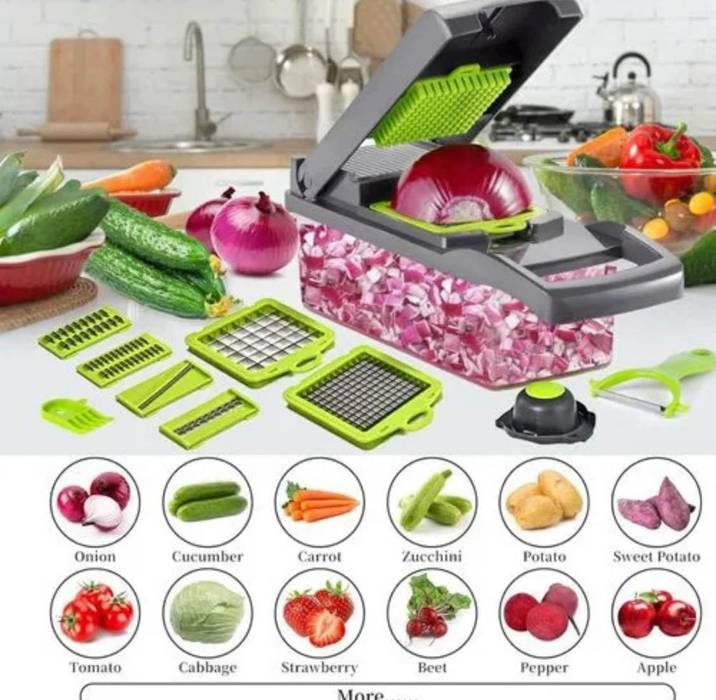 Multi-Functional 12-in-1 Vegetable Chopper & Slicer view 8