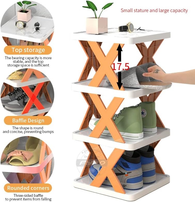 5-Layer Multi-Functional Stackable Shoe Organizer Rack view 6