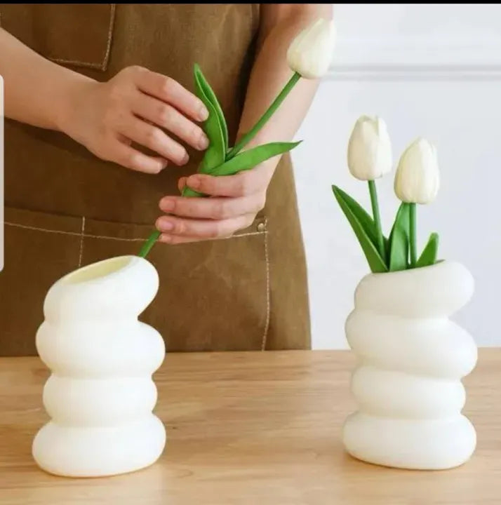 Pack of 4 Green Mini Plant Artificial Decoration Piece with pot