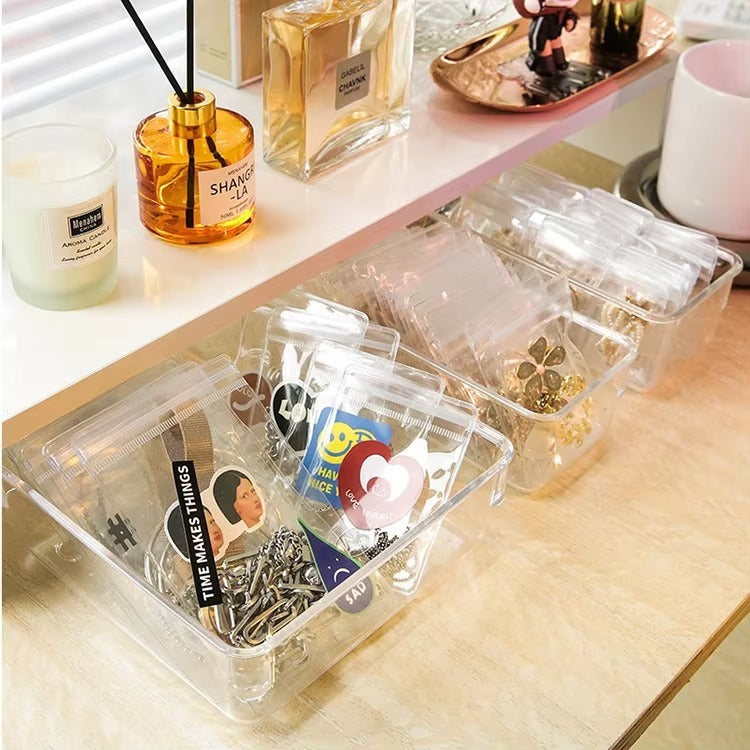 Transparent Plastic Box Drawers Organizers