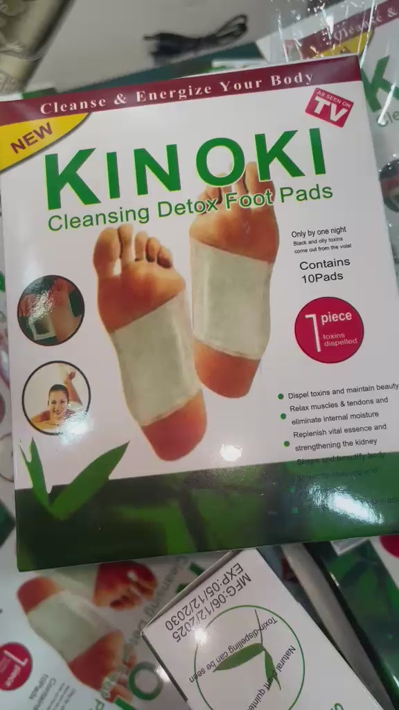 Kiyome Kinoki Detox Foot Patches – 10 Pcs Herbal Overnight Foot Care Pads
