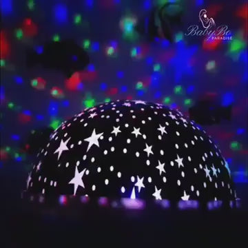 Star Master Night Light Projector – Rotating Galaxy Star Light, LED Color Changing Lamp for Room Decoration (Random Color)